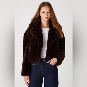 REVOLVE Dark Brown Teddy Jacket